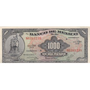 Mexico, 1000 Pesos, 1977, UNC, p52t