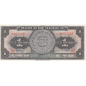 Mexico, 1 Peso, 1967, UNC, p59j