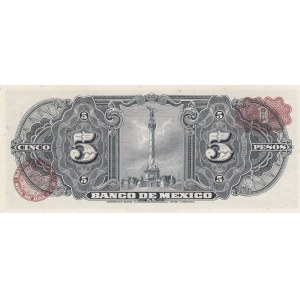 Mexico, 5 Pesos, 1963, UNC, p60h