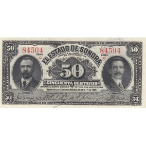 Mexico, 50 Centavos, 1915, UNC, P-S1070