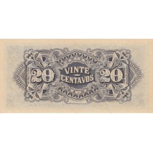 Mozambique, 20 Centavos, 1933, UNC, pR29, CANCELLED