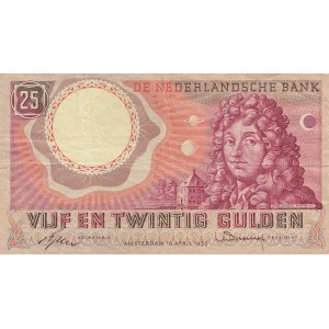 Netherlands, 25 Gulden, 1955, VF, p87