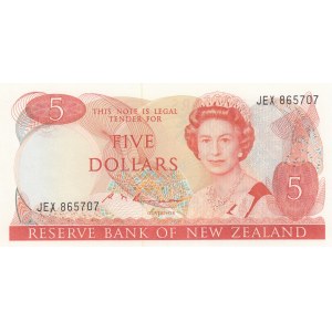 New Zealand, 5 Dollars, 1985, UNC (-), p171b