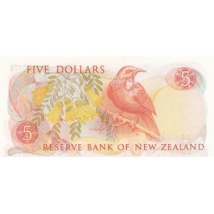 New Zealand, 5 Dollars, 1985-89, UNC, p171b