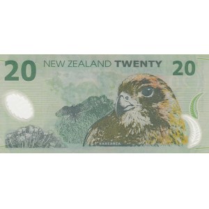 New Zeland, 20 Dollars, 2004, UNC, p187b