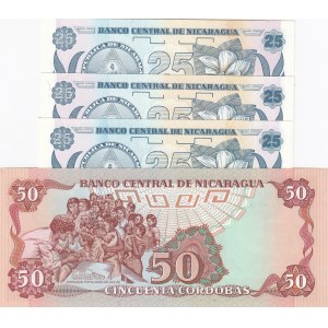 Nicaragua, 4 Pieces UNC Banknotes