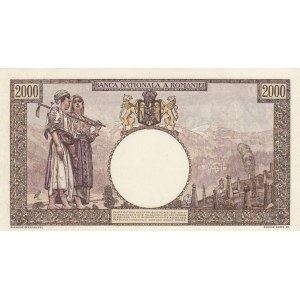 Romania, 2000 Lei, 1943, UNC, p54a