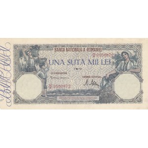 Romania, 100.000 Lei, 1947, UNC, p58