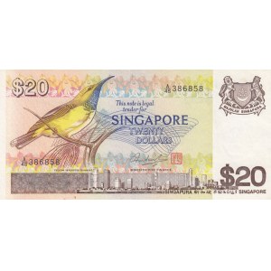 Singapore, 20 Dollars, 1979, XF, p12