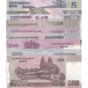 Korea, 9 Pieces UNC Banknotes