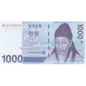 South Korea, 1000 Won, 2007, UNC, p54