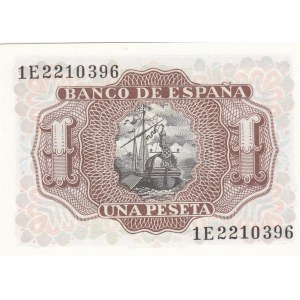Spain, 1 Peseta, 1953, UNC, p144
