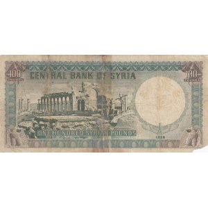 Syria, 100 Pound, 1958, POOR, p91a