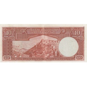 Turkey, 10 Lira, 1938, XF, p128, 2/1. Emission