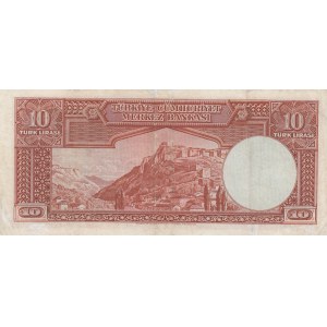 Turkey, 10 Lira, 1938, VF, p128, 2/1. Emission