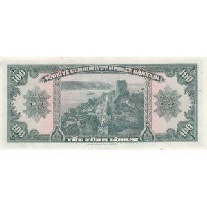Turkey, 100 Lira, 1947, UNC, p149, 4/1. Emission