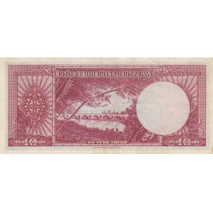 Turkey, 10 Lira, 1953, XF, p157, 5/2. Emission