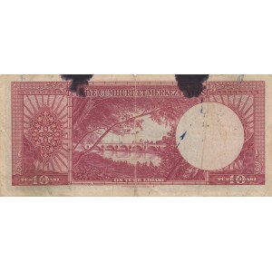 Turkey, 10 Lira, 1953, POOR, p157, 5/2. Emission