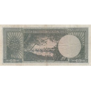 Turkey, 10 Lira, 1963, VF (+), p161, 5/6. Emission