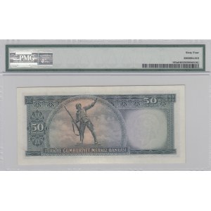 Turkey, 50 Lira, 1957, UNC, p165, 5/4. Emission