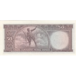 Turkey, 50 Lira, 1971, UNC, p187A, 5/7. Emission