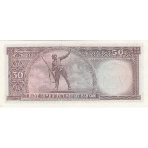 Turkey, 50 Lira, 1971, UNC, p187A, 5/7. Emission