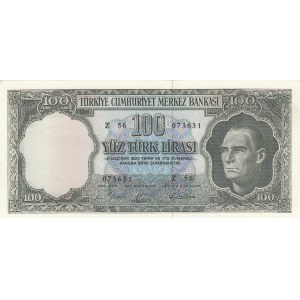 Turkey, 100 Lira, 1962, AUNC / UNC, p176, 5/4. Emission