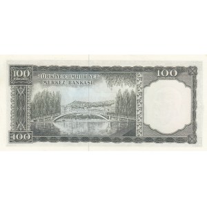 Turkey, 100 Lira, 1962, AUNC / UNC, p176, 5/4. Emission