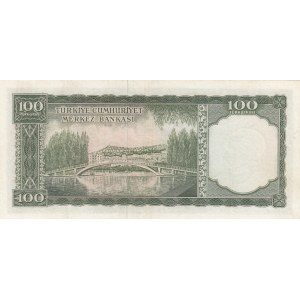 Turkey, 100 Lira, 1962, XF, p176, 5/4. Emission