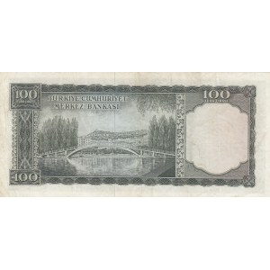 Turkey, 100 Lira, 1964, VF, p177, 5/2. Emission