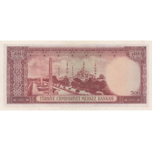 Turkey, 500 Lira, 1953, AUNC / UNC, p170, 5/1. Emission