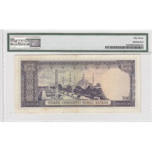 Turkey, 500 Lira, 1968, AUNC, p183, 5/4. Emission