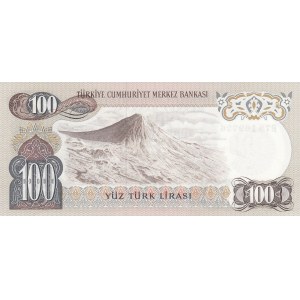 Turkey, 100 Lira, 1972, UNC, p189, 6/1. Emission