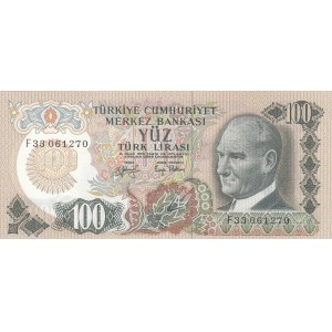 Turkey, 100 Lira, 1979, UNC, p189, 6/2. Emission