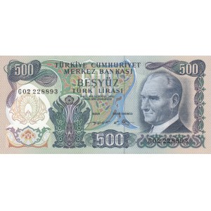 Turkey, 500 Lira, 1974, UNC, p190c, 6/2. Emission