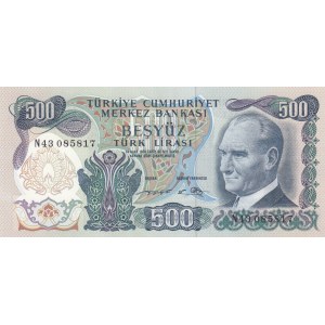 Turkey, 500 Lira, 1974, UNC, p190e, 6/2. Emission