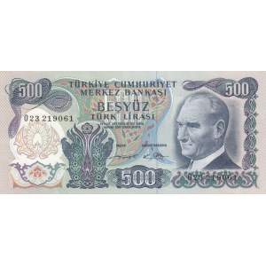 Turkey, 500 Lira, 1974, UNC, p190e, 6/2. Emission