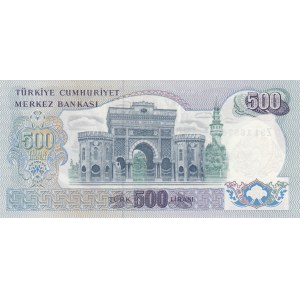 Turkey, 500 Lira, 1974, XF, p190e, 6/2. Emission, Z91, REPLACEMENT