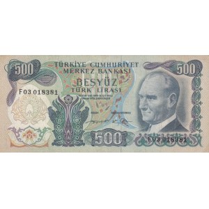Turkey, 500 Lira, 1974, VF (+), p190c, 6/2. Emission