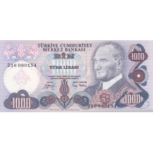 Turkey, 1000 Lira, 1979, UNC, p191, 6/2. Emission