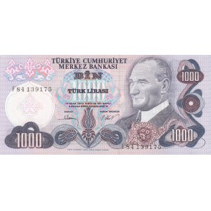 Turkey, 1000 Lira, 1981, UNC, p191, 6/3. Emission
