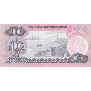 Turkey, 1000 Lira, 1981, AUNC, p191, 6/3. Emission