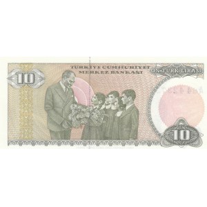 Turkey, 10 Lira, 1979, UNC, p192, 7/1. Emission