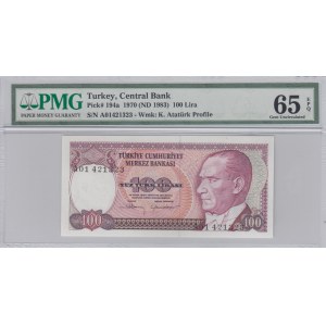 Turkey, 100 Lira, 1983, UNC, p194, 7/1. Emission, A01