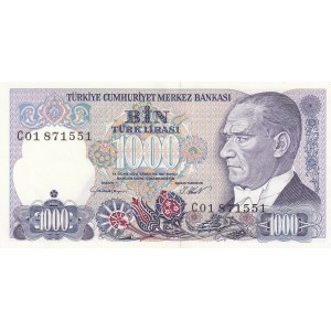 Turkey, 1000 Lira, 1986, UNC, p196, 7/1. Emission, C01