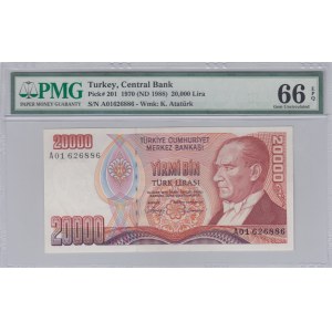 Turkey, 20.000 Lira, 1988, UNC, p201, 7/1. Emission, A01