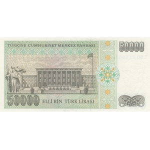 Turkey, 50.000 Lira, 1995, UNC, p204, 7/2. Emission, L90 first prefix