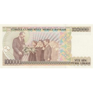 Turkey, 100.000 Lira, 1991, UNC, p205a, 7/1. Emission