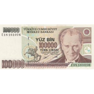 Turkey, 100.000 Lira, 1994, UNC, p205b, 7/2. Emission