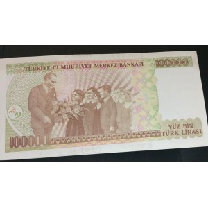 Turkey, 100.000 Lira, 1996, UNC, p205c, 7/3. Emission, (Total 69 banknotes)